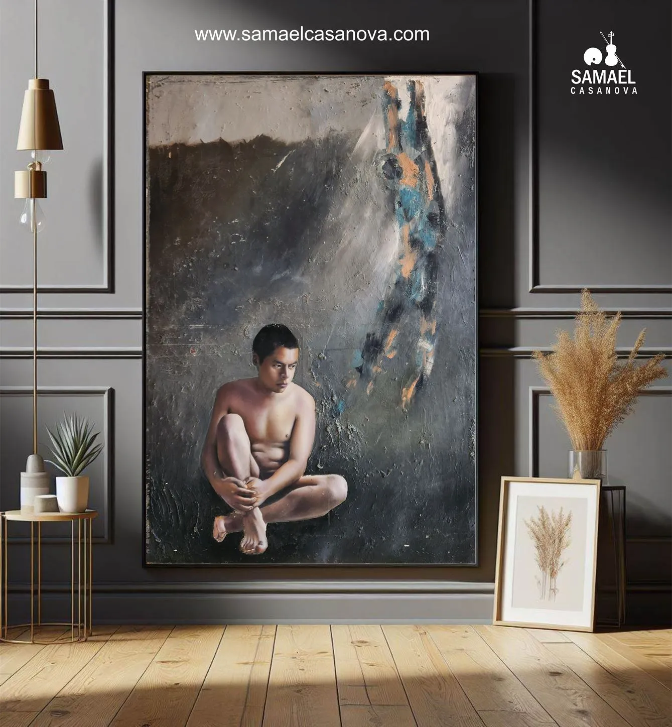 "Transcendence", oil on canvas by Samael Casanova